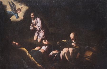 BASSANO FRANCESCO (1549 - 1592) Seguace di, Gesù nell'orto del Getsemani....