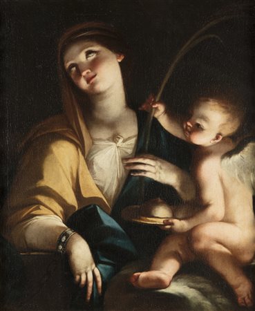 RICCHI PIETRO (1605 - 1675) Sant'Agata. Olio su tela . Cm 63,00 x 76,00.