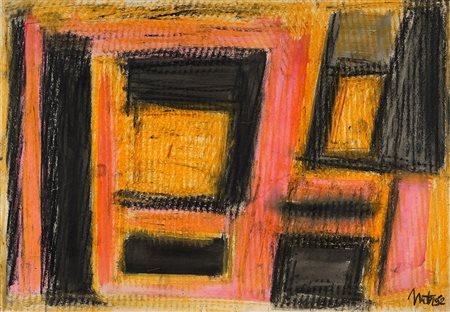 MARIO NUTI 1923 - 1996 Senza titolo, 1952 Pastello e tempera su carta telata,...