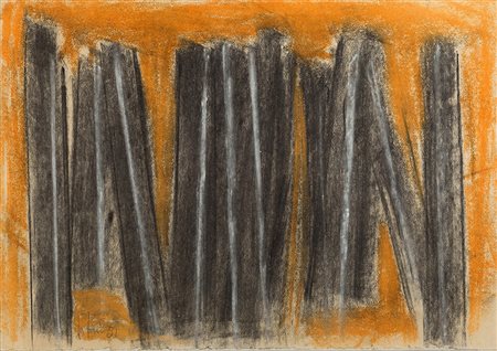 MARIO NUTI 1923 - 1996 Ritmi, 1951 Pastello e carboncino su carta telata, cm....