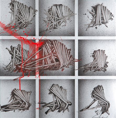 EMILIO SCANAVINO 1922 - 1986 Senza titolo, 1972 Grafite e acrilico su cartone...