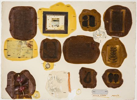 CONCETTO POZZATI 1935 - 2017 Ristoria d’amore, 1978 Tecnica mista e collage...