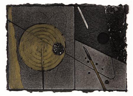WALTER VALENTINI 1928 Senza titolo, 2005 Tecnica mista su carta, cm. 24 x 34...