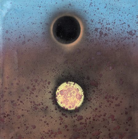 DENIS BOWEN 1921 - 2006 Doppia immagine, 1969 Tecnica mista su tela, cm. 100...