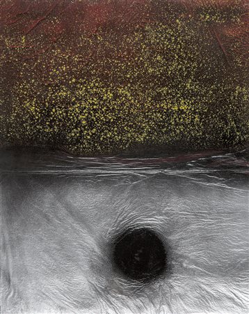 DENIS BOWEN 1921 - 2006 Moon Series n. 15, 1969 Tecnica mista e collage su...