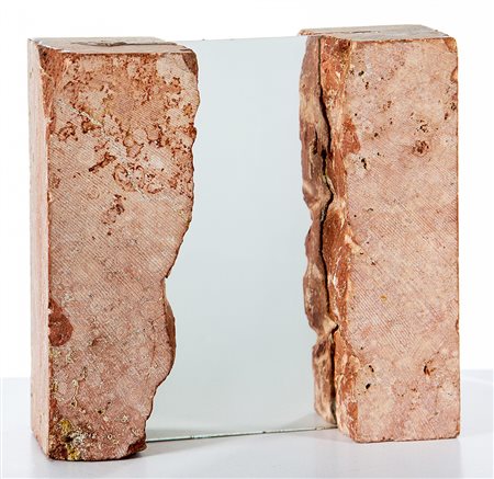 NATO FRASCA 1931 Senza titolo Scultura in pietra e specchio, cm. 16,5 x 17 x...