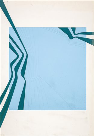 AGOSTINO FERRARI 1938 Senza titolo, 1970 Cartoni colorati e incisi, cm. 73 x...