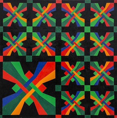 JOACHIM METZ Composition, 1973 Olio su tela, cm. 80,5 x 80,5 Firmato e datato...