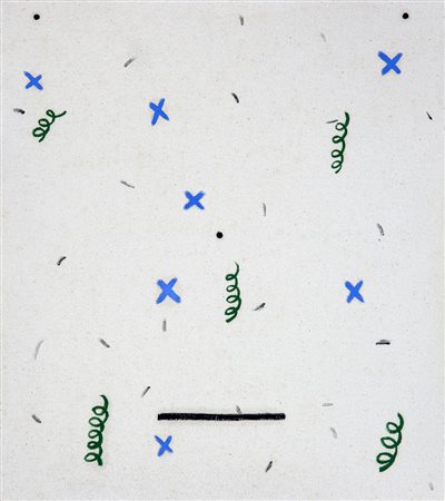 AMY YAO 1977 Senza titolo, 2011 Acrilico su tela, cm. 43 x 38 Firmato e...