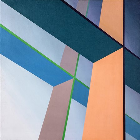 MAXIME DEFERT 1944 LED 5, 1972 Acrilico su tela, cm. 73 x 73 Firmato e datato...