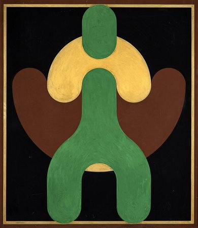 ERBERTO CARBONI 1899 - 1984 Icona n.4, 1972 Tempera su masonite, cm. 80 x 70...