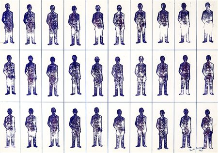 RENATO MAMBOR 1936 Senza titolo, 1963 Inchiostro su carta, cm. 68 x 98...