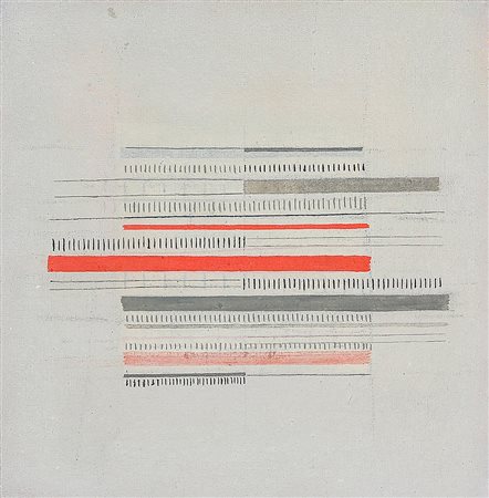 BICE LAZZARI 1900 - 1981 Scrittura n.2, 1974 Tecnica mista su tela, cm. 25 x...