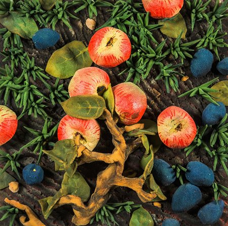 PIERO GILARDI 1942 Mele, 1985 Gommapiuma, cm. 50 x 50 x 15 Firmato e datato...