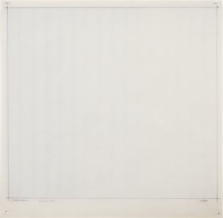 GIANFRANCO ZAPPETTINI 1939 Analytica, 1975 Grafite 2B su fogli di carta da...