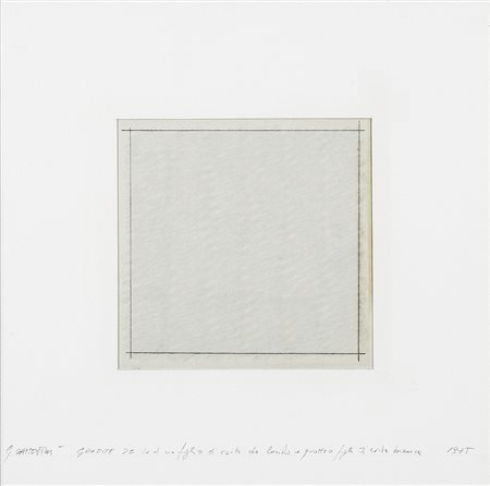 GIANFRANCO ZAPPETTINI 1939 Grafite 2B su di un foglio di carta da lucido +...