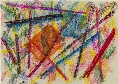CLAUDIO OLIVIERI (1934) Senza titolo 1968 Pastello su carta 24 x 34 cm...