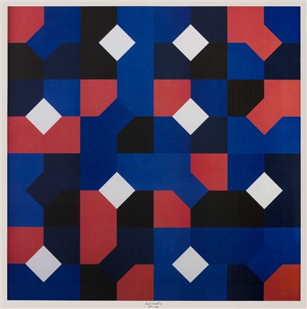 BRUNO MUNARI (1907 - 1998) Curve di Peano 1993 Litografia, es. 28/100,...