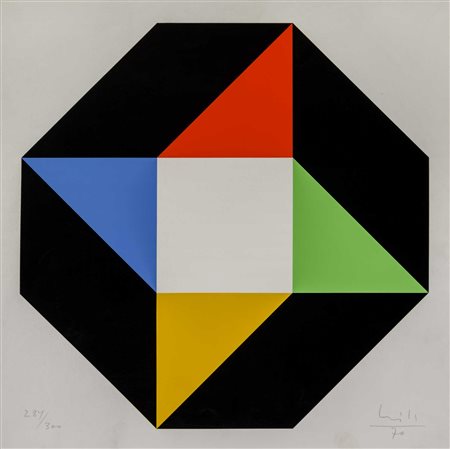 MAX BILL (1908 - 1994) Ottagono 1970 Serigrafia, es. 281/300, Edizioni del...