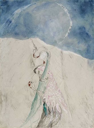 MARIO RACITI (1934) Presenze - assenze 1983 Tecnica mista su carta applicata...