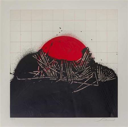 EMILIO SCANAVINO (1922 - 1986) Senza titolo Serigrafia, es. 78/100 60 x 60 cm...