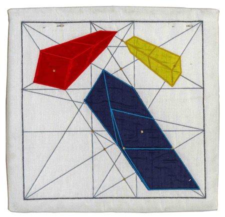 GIO' POMODORO (1930 - 2002) Pilastri 1982-2000 Multiplo in stoffa ricamato,...