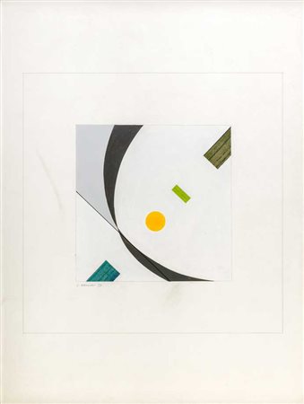 LUIGI VERONESI (1908 - 1998) Senza titolo 1977 Tecnica mista su carta 64 x 48...