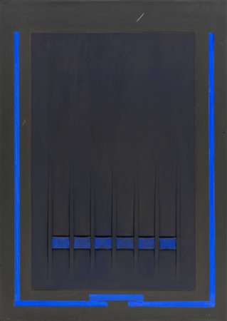 RINALDO PIGOLA (1930) In grigio 1970 Acrilico su tavola 70 x 50 cm Firma,...