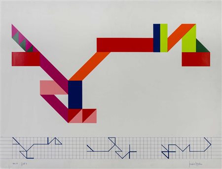 GRAZIA VARISCO (1937) Senza titolo Serigrafia su cartoncino. es. p.d.a. 48 x...