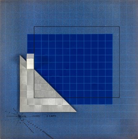 FRANCO DALEFFE (1933 - 2014) Andare fuori campo 1977 Tecnica mista su tavola...