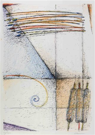 ARMANDO MARROCCO (1939) Senza titolo Serigrafia, es. 53/150 42 x 30 cm...