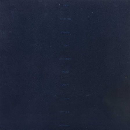 ROBERT BARRY (1936) Senza titolo 1990 Serigrafia, es. 7/50 50 x 50 cm Sigla e...