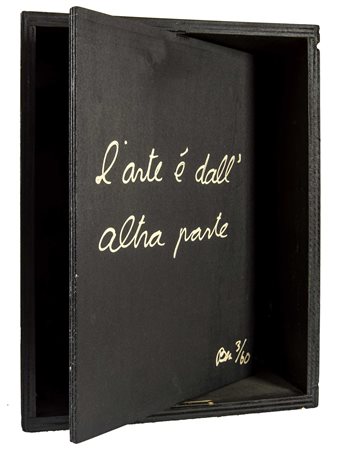 BEN VAUTIER (1935) Il bello è dall'altra parte 1992 Multiplo in legno, es....