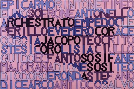 SALVO (1947 - 2015) Senza titolo 1977 Serigrafia, es. 80/90 46 x 69,5 cm...