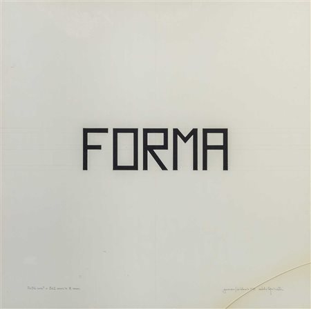 ALDO SPINELLI (1948) Senza titolo 1975 Tecnica mista su carta Fabriano 60 x...