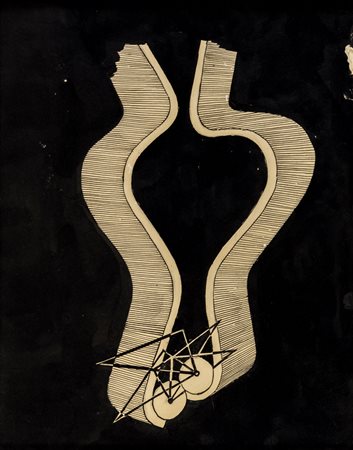 OTTORINO DALLA BARATTA (1909 - 1983) Senza titolo China su carta 27 x 21,5 cm...