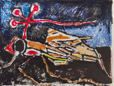 LUCIANO MINGUZZI (1911 - 2004) Senza titolo Due litografie, ess. 52/99 47,5 x...