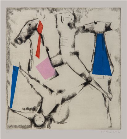MARINO MARINI (1901 - 1980) La caduta 1973 Acquaforte e acquatinta su carta,...