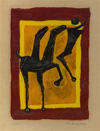 MARINO MARINI (1901 - 1980) Il Giocoliere 1977 Acquaforte e acquatinta, es....