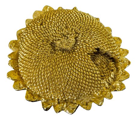 BRUNO CASSINARI (1912 - 1992) Girasole Scultura in bronzo dorato, fusione a...