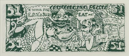 RAUSCHENBERG ROBERT, GROOMS RED Artcash $12, Artcash $51 1973 Due litografie...