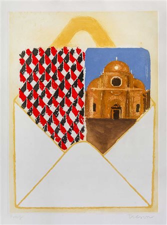 JOE TILSON (1928) Stones of Venice, Santa Maria dei Carmini Acquatinta, es....