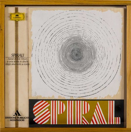 JOE TILSON (1928) Spiral 1983 Multiplo serigrafico su legno e supporto in...