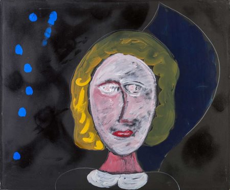 TANO FESTA (1938 - 1988) Angelo 1987 Acrilico su tela 50 x 60 cm Firma e data...