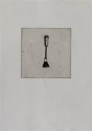 DINE JIM Four German Brushes 1973 Acquaforte su carta Crisrbrook Waterleaf,...