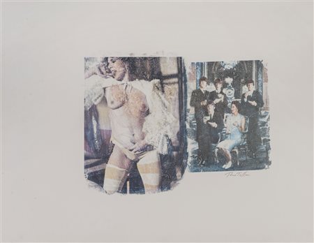 MIMMO ROTELLA (1918 - 2006) Senza titolo Litografia, es. non numerato 50 x 65...