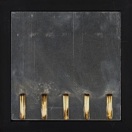 BERNARD AUBERTIN (1934 - 2015) Dessin de feu 2009 Fiammiferi bruciati su...