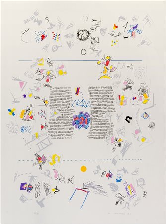 MANUEL HERNÀNDEZ MOMPO (1927 - 1992) Senza titolo 1971 Serigrafia e...