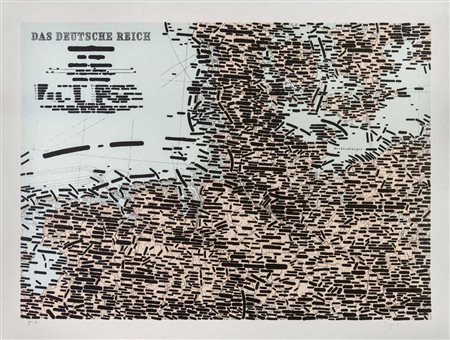 EMILIO ISGRO' (1937) Das Deutsche Reich Serigrafia, es. p.d.a. 60 x 80 cm...