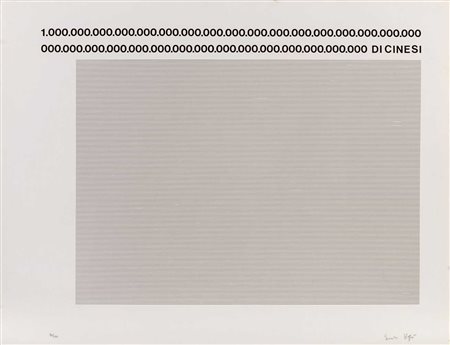 EMILIO ISGRO' (1937) 100000... di cinesi Litografia, es. 103/150 62 x 80 cm...